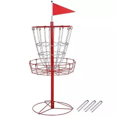 Disc Golf Practice Basket Portable Metal Target Game Training Catcher 12 Chain • $96.61