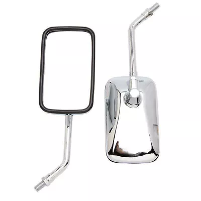 Motorcycle Chrome Rectangle Rearview Mirrors For Kawasaki Vulcan 1700 1600 900 • $23.69