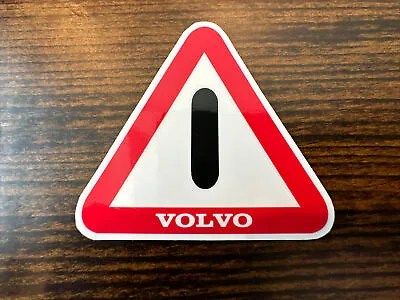 New Volvo Safety Triangle Decal Sticker For Door Jamb On 240 740 940 • $8