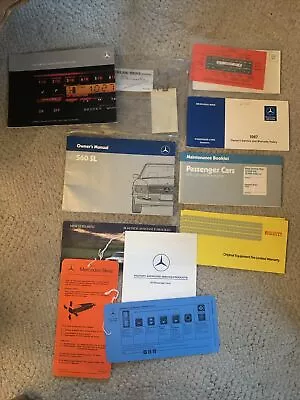 Original Owners Manuals & Warrantys Mercedes 1987 560 SL Original Plastic Cover • $300