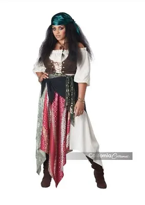$69.99 • Buy Pirate - Renaissance - Gypsy - Fortune Teller - Costume - Adult - Plus - 2 Sizes