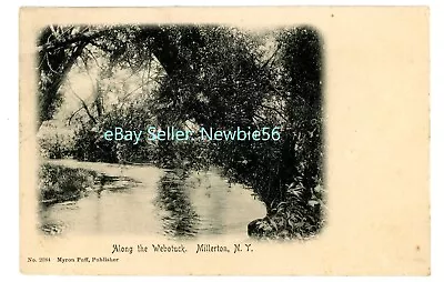 Millerton NY - VIEW ON WEBUTUCK CREEK - Postcard Dutchess County • $10