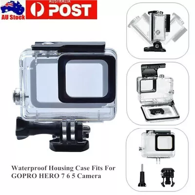 Housing Case For GoPro Hero 7 6 5 45m Waterproof Diving Black Camera Accessories • $19.94