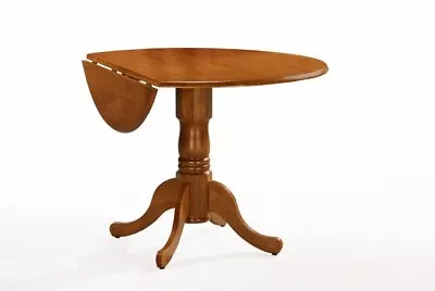 International Concepts 42-inch Round Dual Drop Leaf Ped Table Oak • $260.95