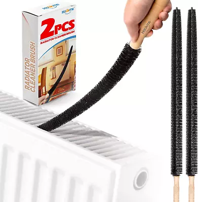 Radiator Cleaner Brush 2 Pack Radiator Duster Long Flexible With Wood Handle  • £10.62