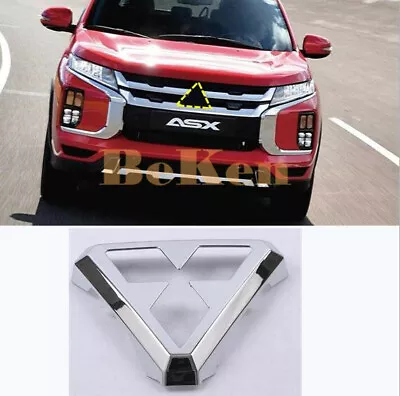 2020 For Mitsubishi Outlander Sport ASX RVR Chrome Front Grille Logo Frame Cover • $25