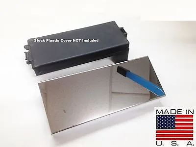 Mustang 2010-2014 Stainless FUSE BOX LID COVER Engine Chrome Dress Up Parts • $59.98