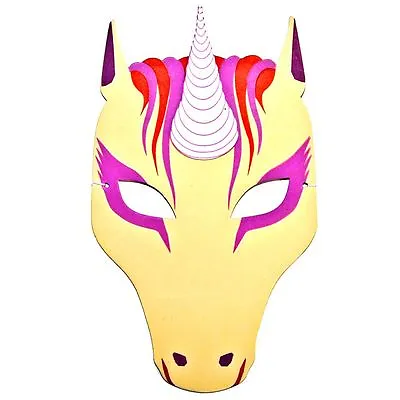 $3.34 • Buy Pretty Unicorn Foam Face Mask - Legend Story FairyTale Fancy Dress For Children