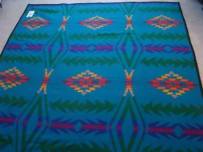 VTG Pendleton Wool Blanket Turquoise  Ute Robe  STILL IN BOX 64 X 80 New • $249.99
