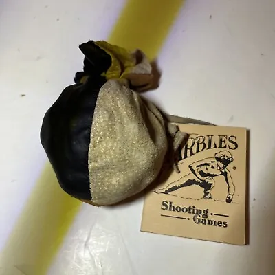 Vintage Marbles Shooting Games With Leather/suede Draw-string Pouch & Marbles • $25