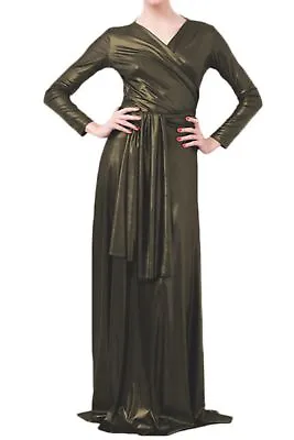 VON VONNI Women's Tropic Bronze Victoria Long Sleeve Transformer Dress NWT • $16.48