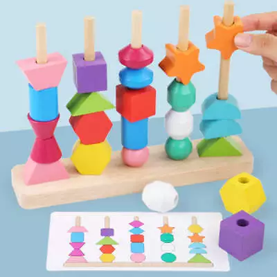 5-Column Montessori Set Of Beads New Sealed In Box • $13.95