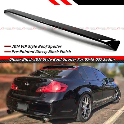 For 07-15 Infiniti G35 G37 Sedan Jdm Style Gloss Black Rear Roof Window Spoiler • $66.99