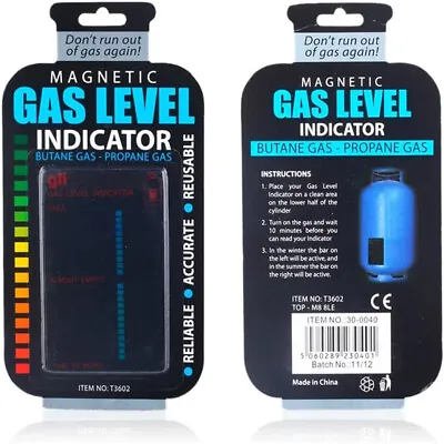 Gas Bottle Level Indicator Magnetic Butane/Propane Caravan Camping BBQ Heating • £3.32