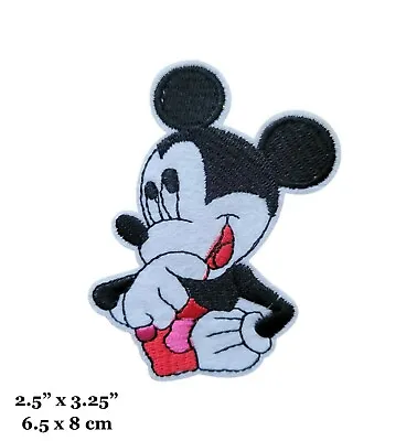 Mickey Mouse Cartoon Character Pose Embroidered Iron On Patch • $4.99