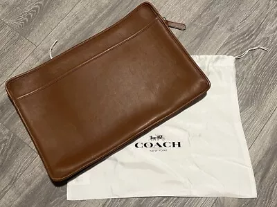 Large Vtg Coach Zip Portfolio Document /Laptop Case 5225 • $80