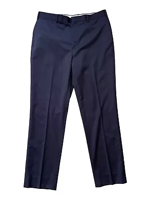 Brooks Brothers Reda Flexo Merino Wool Dress Pants Mens 36x31 Navy Regent Fit • $24.88