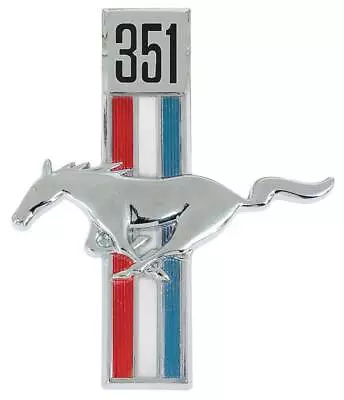1965-68 Mustang; 351 Running Horse Tri-Bar; Fender Emblem; RH • $32.19