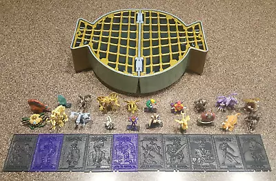 1996 Yugioh Battle Arena Carrying Case Toy Lot W/ 20 Figures And 10 Cards Bundle • $80