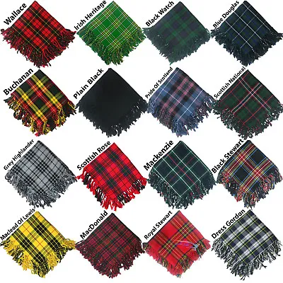 Scottish Traditional Kilt Flyplaid In Many Tartans - 48'' By 48'' • $19.97