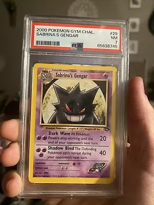 PSA 7 - Pokemon Card - Gym Challenge 29/132 -SABRINA'S GENGAR  NM • $40