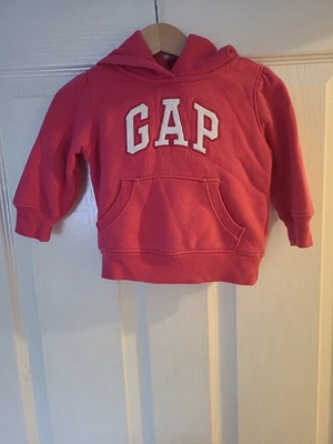 Baby Gap Logo Pullover Hoodie Hoody 6-12 Months Pink Jumper Girls • £2