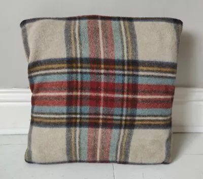 Tweed Tartan Cushions Multicoloured Country Style Postage Available • £15