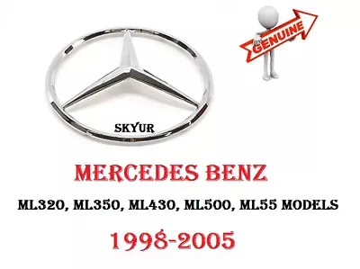 1998-2005 Mercedes W163 ML320 ML350 ML430 ML500 ML55 Front Grille Emblem GENUINE • $63.33