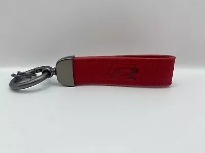 VW R Line Red Suede Keyring Golf R Keyring Stitched Keychain Motoring Gift • £7.99