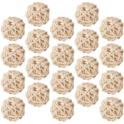  20 Pcs Aromatherapy Diffuser Balls Stick Rattan Vase Fillers White Decorations • $6.29