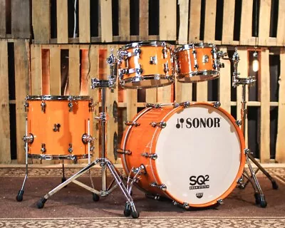 Sonor SQ2 Medium Maple Vintage Amber High Gloss Drum Set - 22x1610x712x816x14 • $6817.04