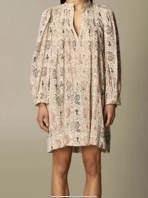 Isabel Marant Etoile Virginie Paisley Dress Ecru Size 34 • $250