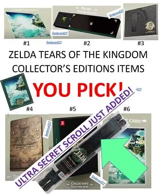 $44.88 • Buy Legend Of Zelda Tears The Kingdom Collectors Edition - Pins Steel Book Art Box