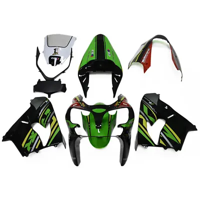 ABS Plastic Fairings Fit For ZX900F Ninja ZX9R 2002 2003 Green Kawasaki Bodywork • $369.95