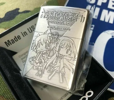 Zippo Puella Magi Madoka Magica Story Of Rebellion Silver Etching Lighter Japan • $126.99