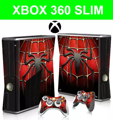 Xbox 360 Slim Spider Hero Decal Sticker Skin Wrap Vinyl + Controller • $12.95