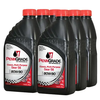 Brad Penn / PennGrade 1 Gear Oil 77296 Classic GL-4 80W90 6 Quarts • $57.71