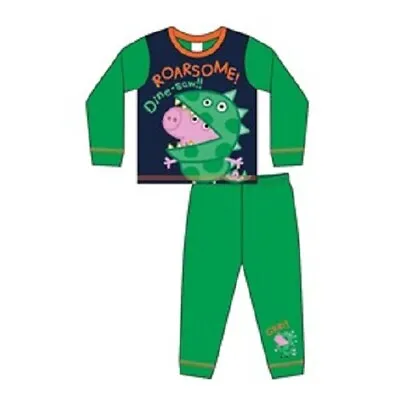 £6.94 • Buy PEPPA PIG GEORGE PIG DINOSAUR Pyjamas Pajamas Age 18 24 Months 2 3 4 5 Years Pjs