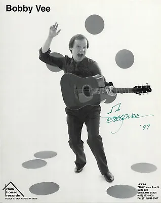Bobby Vee Singer Songwriter Signed Autograph 8 X 10 Photo PSA DNA • $44.99