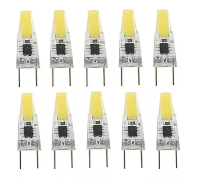 10pcs G8 G8.5 Led Bulb Puck Light COB 1505 LED Cabinet Lamp 110V 120V White • $12.99