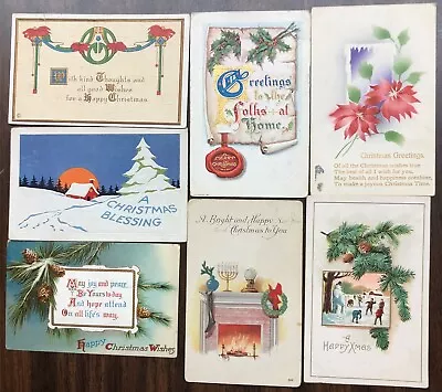 # T1808    Christmas   Postcard Lot   7  Dif. Cards • $6.99