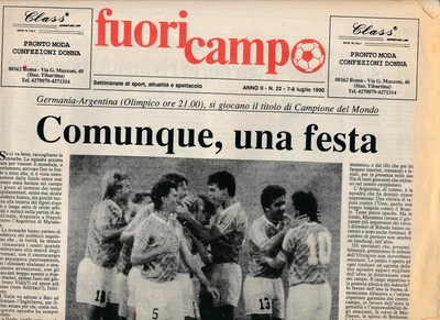 £14.99 • Buy WORLD CUP FINAL 1990 Argentina V West Germany - Fuori Campo Newspaper Programme