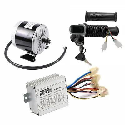 24V 350W Brush MY1016 Electric Motor Kit Controller LCD Throttle Grip E-BIKE ATV • $97.29