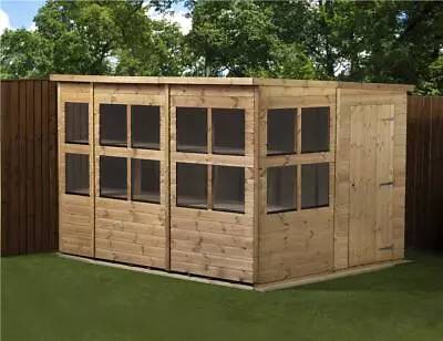 Empire Pent Potting Shed Wooden 10x8 Single Door Wooden 10ft X 8ft • £1170