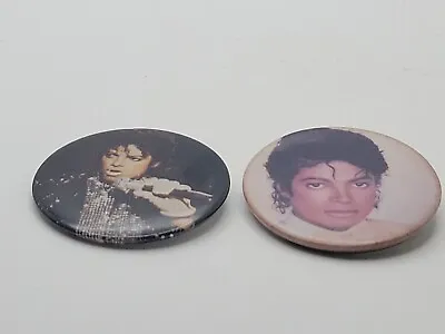 2 Vintage 1980's Michael Jackson  Pins/buttons • $15.99