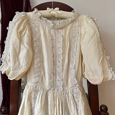 Vintage 80s Silk Lace Cacharel Dress • $495