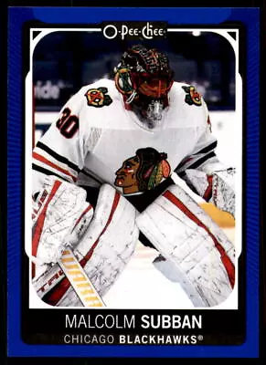 2021-22 O-Pee-Chee #326 Malcolm Subban Blue Border • $1.75