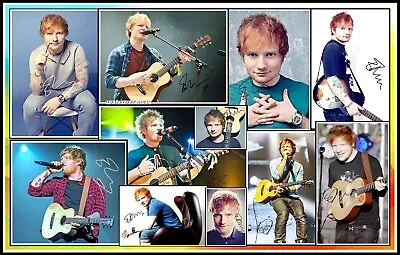 Ed Sheeran Signed Collage Cotton Canvas Image. Limited Edition (ES-1) • £11.85