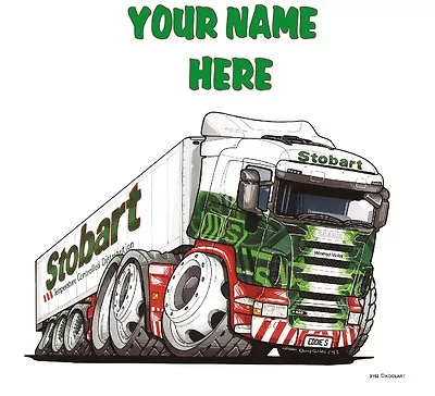 Koolart EDDIE STOBART Personalised Any Name POSTER  Gift Husband KIDS  DESIGN 3 • £7.99