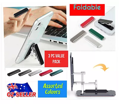 Ultra Thin Stick-On Adjustable Mobile Phone Stand Foldable Holder Mount Tools • $11.50